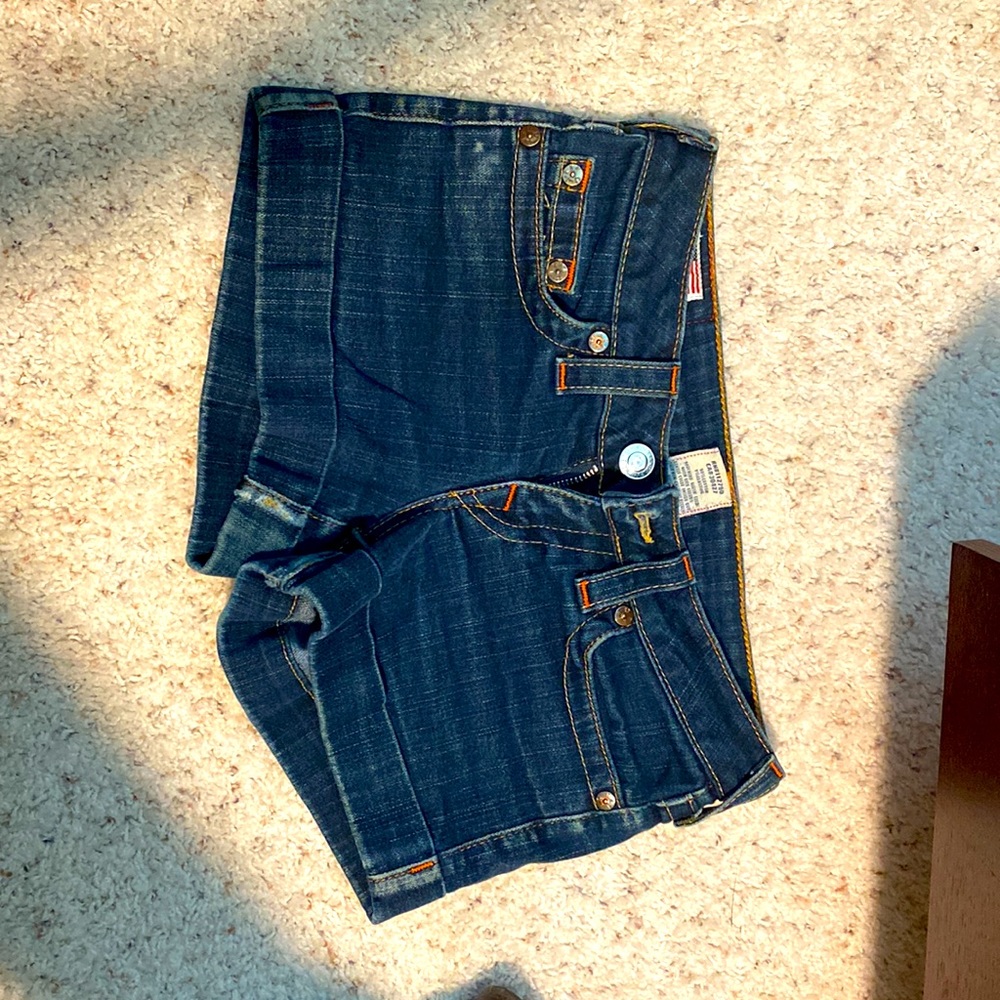 True Religion jean shorts size 26.